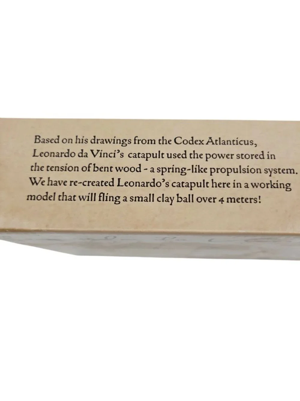 Leodardo da Vinci Catapult And Helicopter Wooden Construction Craft Kits NIB